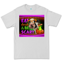 Dove Grey eat drink and be scary cow Premium Tee - LillyAllenDesigns
