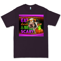 Plum eat drink and be scary cow Premium Tee - LillyAllenDesigns