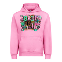 Fuchsia Pink loaded tea junkie Urban Hoodie - Jasminsmagicworld