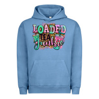 Pigment Pebble Blue loaded tea junkie Urban Hoodie - Jasminsmagicworld