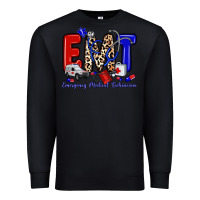 Black emt emergency medical technician Premium Sweatshirt - Zillion Design Studio