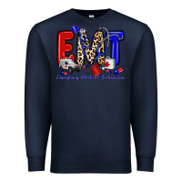 Navy emt emergency medical technician Premium Sweatshirt - Zillion Design Studio