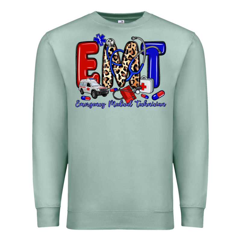Emt Emergency Medical Technician Premium Sweatshirt by Zillion Design Studio | Teevron