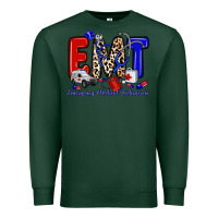 Sports Green emt emergency medical technician Premium Sweatshirt - Zillion Design Studio