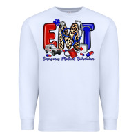 White emt emergency medical technician Premium Sweatshirt - Zillion Design Studio