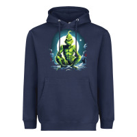 Navy Grinch Heavyweight Hoodie - Unal Design