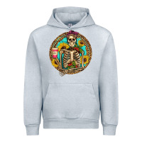 Heather Grey western skeleton coffee sunflowers Urban Hoodie - Artiststas