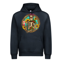 Navy western skeleton coffee sunflowers Urban Hoodie - Artiststas