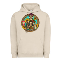 Pigment French Oak western skeleton coffee sunflowers Urban Hoodie - Artiststas