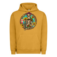 Pigment Peanut Butter western skeleton coffee sunflowers Urban Hoodie - Artiststas