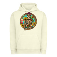 Pigment Pistachio western skeleton coffee sunflowers Urban Hoodie - Artiststas