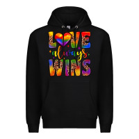 Black love always wins Premium Hoodie - JahusDesignShop