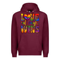 Burgundy love always wins Premium Hoodie - JahusDesignShop