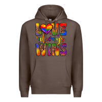 Coffee love always wins Premium Hoodie - JahusDesignShop