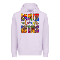 Lilac love always wins Premium Hoodie - JahusDesignShop