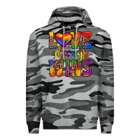 Slate Camo love always wins Premium Hoodie - JahusDesignShop