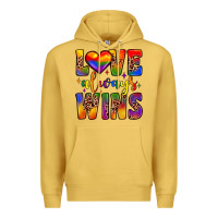 Antique Gold love always wins Premium Hoodie - JahusDesignShop