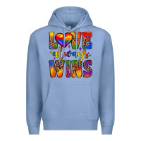 Colony Blue love always wins Premium Hoodie - JahusDesignShop