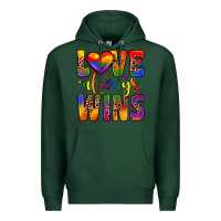 Sports Green love always wins Premium Hoodie - JahusDesignShop