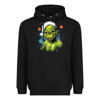 Black Grinch Heavyweight Hoodie - Unal Design