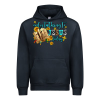 Navy only talking to jesus today Urban Hoodie - AdoDesignShop