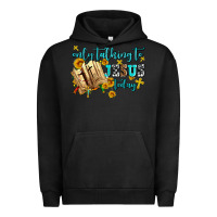 Pigment Black only talking to jesus today Urban Hoodie - AdoDesignShop