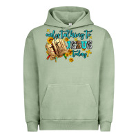 Pigment Oil Green only talking to jesus today Urban Hoodie - AdoDesignShop