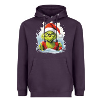Plum Grinch Heavyweight Hoodie - Unal Design