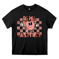 Black Be My Valentines Heavy Core Tee - CowhideDigitalArt