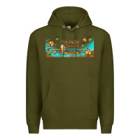 Army Green pumpkin spice and everything nice libbey glass Premium Hoodie - BundleAndBundleShop
