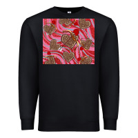 Black valentine's day hearts bow and arrow Premium Sweatshirt - RanaPortraitStore