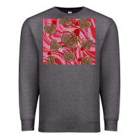 Charcoal Heather valentine's day hearts bow and arrow Premium Sweatshirt - RanaPortraitStore