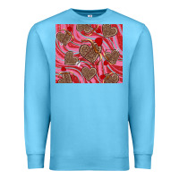 Ocean Blue valentine's day hearts bow and arrow Premium Sweatshirt - RanaPortraitStore