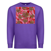 Purple valentine's day hearts bow and arrow Premium Sweatshirt - RanaPortraitStore