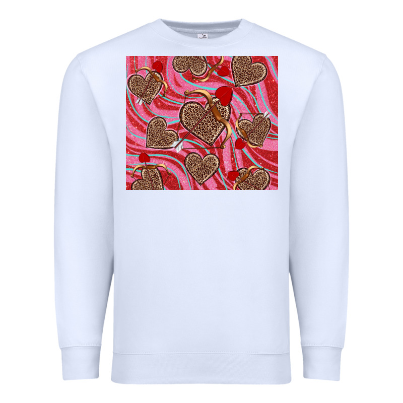 Valentine's Day Hearts Bow And Arrow Premium Sweatshirt by RanaPortraitStore | Teevron