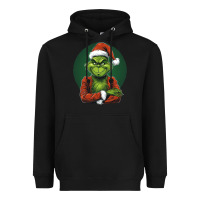Black Grinch Heavyweight Hoodie - Unal Design