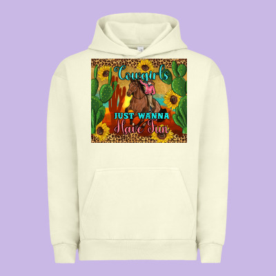 Cowgirls Just Wanna Have Fun Urban Hoodie Designed By Artiststas