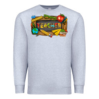 Heather Grey teacher Premium Sweatshirt - texasbilliewilder