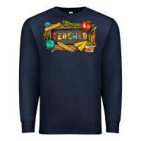 Navy teacher Premium Sweatshirt - texasbilliewilder