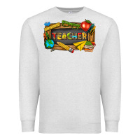 Oatmeal Heather teacher Premium Sweatshirt - texasbilliewilder