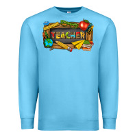 Ocean Blue teacher Premium Sweatshirt - texasbilliewilder