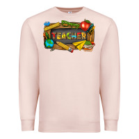 Pale Pink teacher Premium Sweatshirt - texasbilliewilder