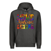 Charcoal Heather love has no gender Premium Hoodie - JahusDesignShop