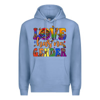 Colony Blue love has no gender Premium Hoodie - JahusDesignShop