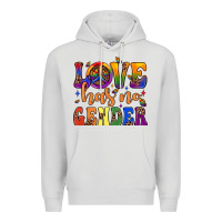 Dove Grey love has no gender Premium Hoodie - JahusDesignShop