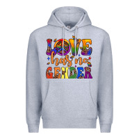 Heather Grey love has no gender Premium Hoodie - JahusDesignShop