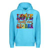 Ocean Blue love has no gender Premium Hoodie - JahusDesignShop