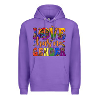 Purple love has no gender Premium Hoodie - JahusDesignShop