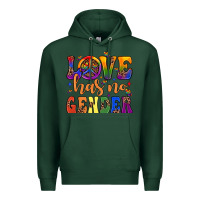 Sports Green love has no gender Premium Hoodie - JahusDesignShop