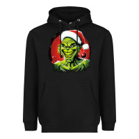 Black Grinch Heavyweight Hoodie - Unal Design